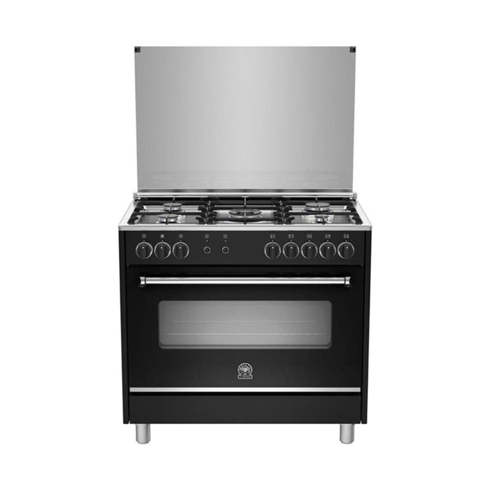 LA GERMANIA Cooker Wide 90cm 5 Gas Burners Black