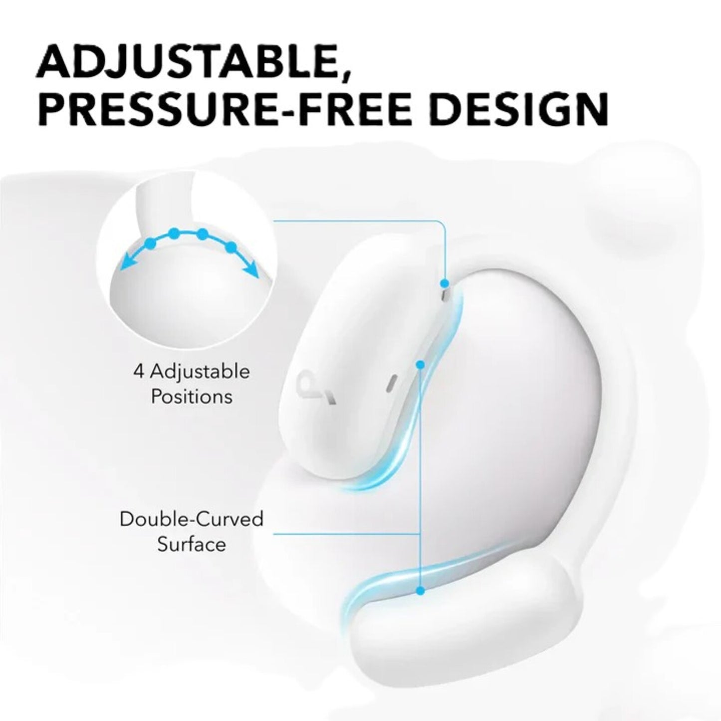 ANKER Soundcore AeroFit 2 Adjustable Open Ear Earbuds White