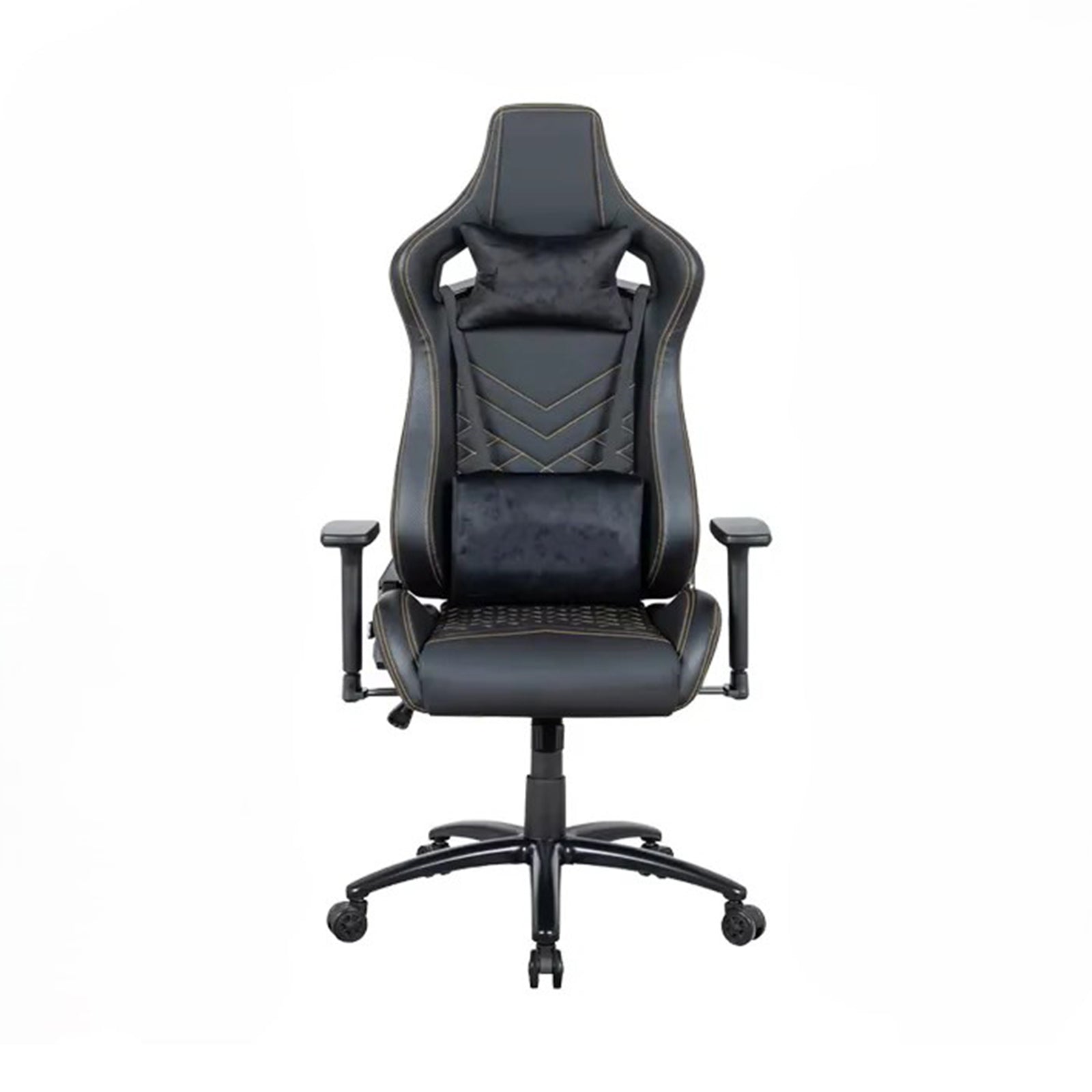 Apex Seat Flammstein Gaming Chair Black Velvet & Gold