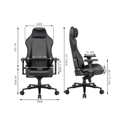 Apex Seat Shadow Gaming Chair, Ergonomic, 4D Arms, Black APEX