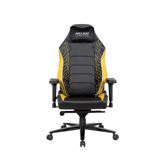 Apex Seat Sunreaver Gaming Chair, 4D Arms, Gold & Black APEX