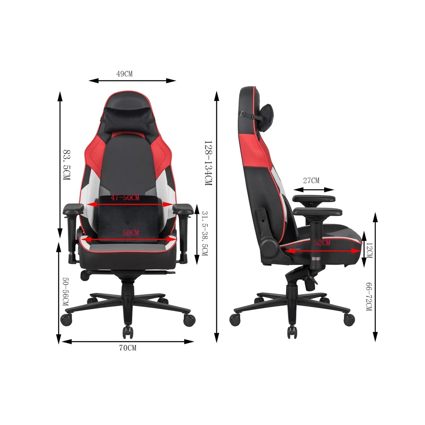Apex Seat MaveriX Gaming Chair, 4D Arms, Ergo,Graphite Multi APEX