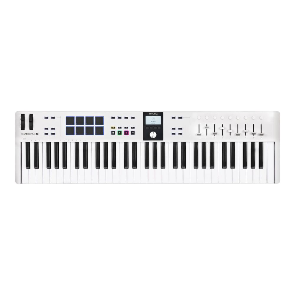 Arturia KeyLab Essential 61 MK3 MIDI Keyboard, White