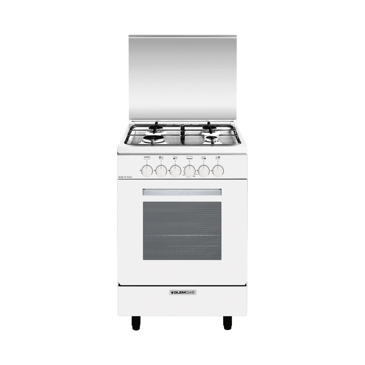 G Gas Cooker 53cm 4 Gas White