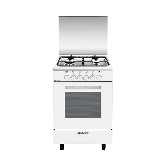 G.GAS Cooker 53Cm 4 Gas White