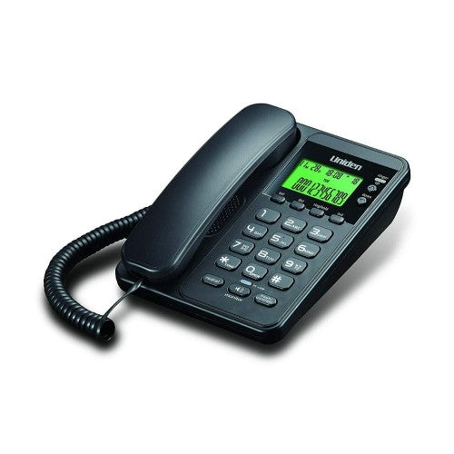 UNIDEN CORDED PHONE BLACK 6404