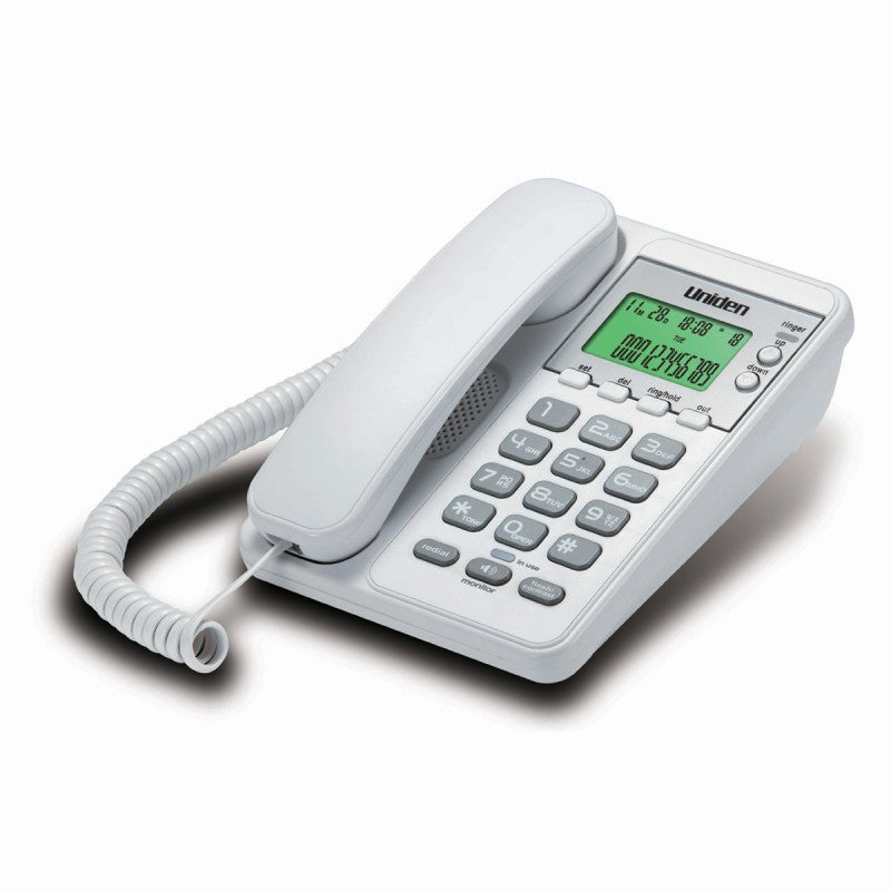 UNIDEN CORDED PHONE WHITE 6404