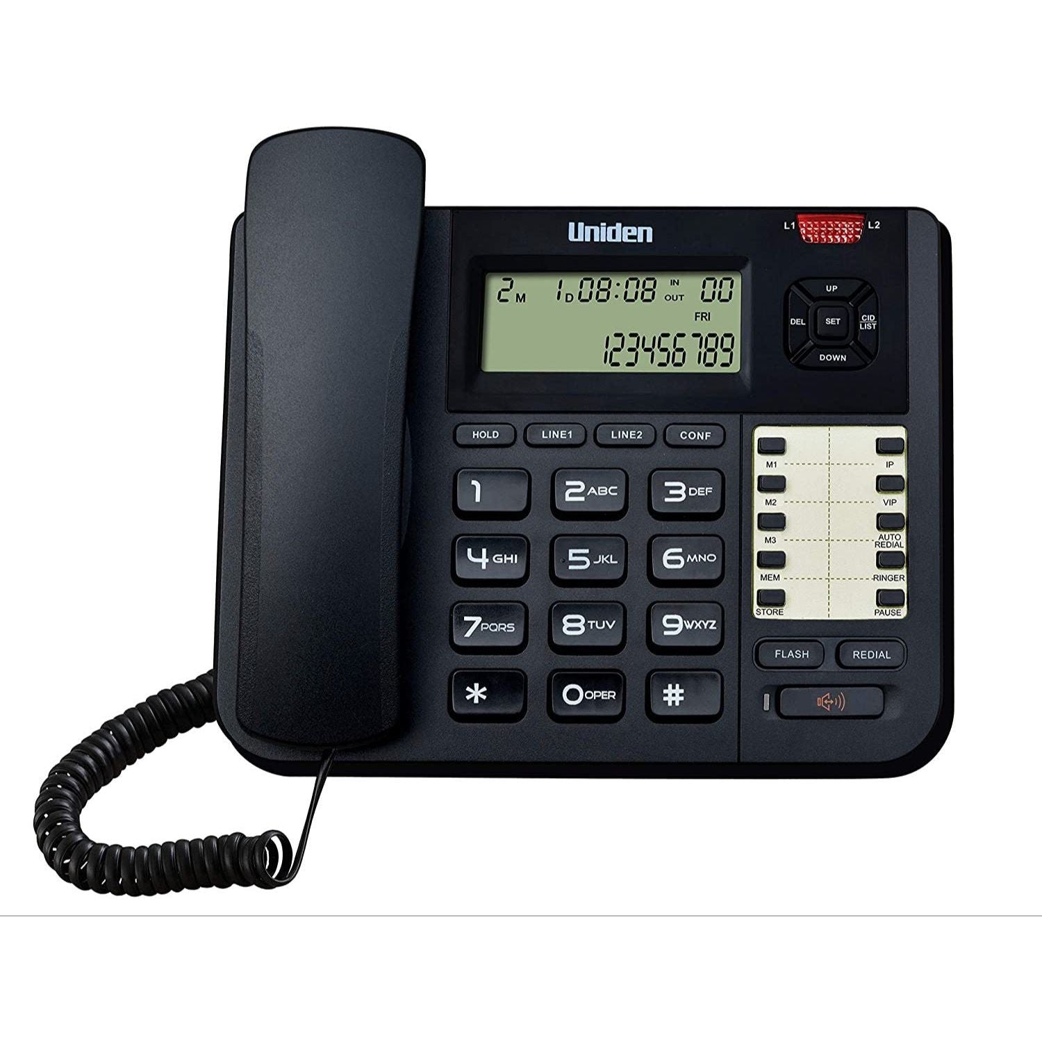 Uniden Corded Phone 7411 Black