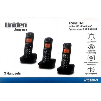 UNIDEN CORDLESS TRIO AT-3100-3