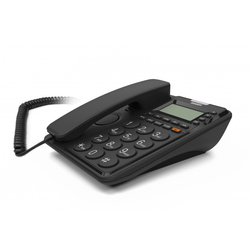 UNIDEN CORDED PHONE BLACK 6408