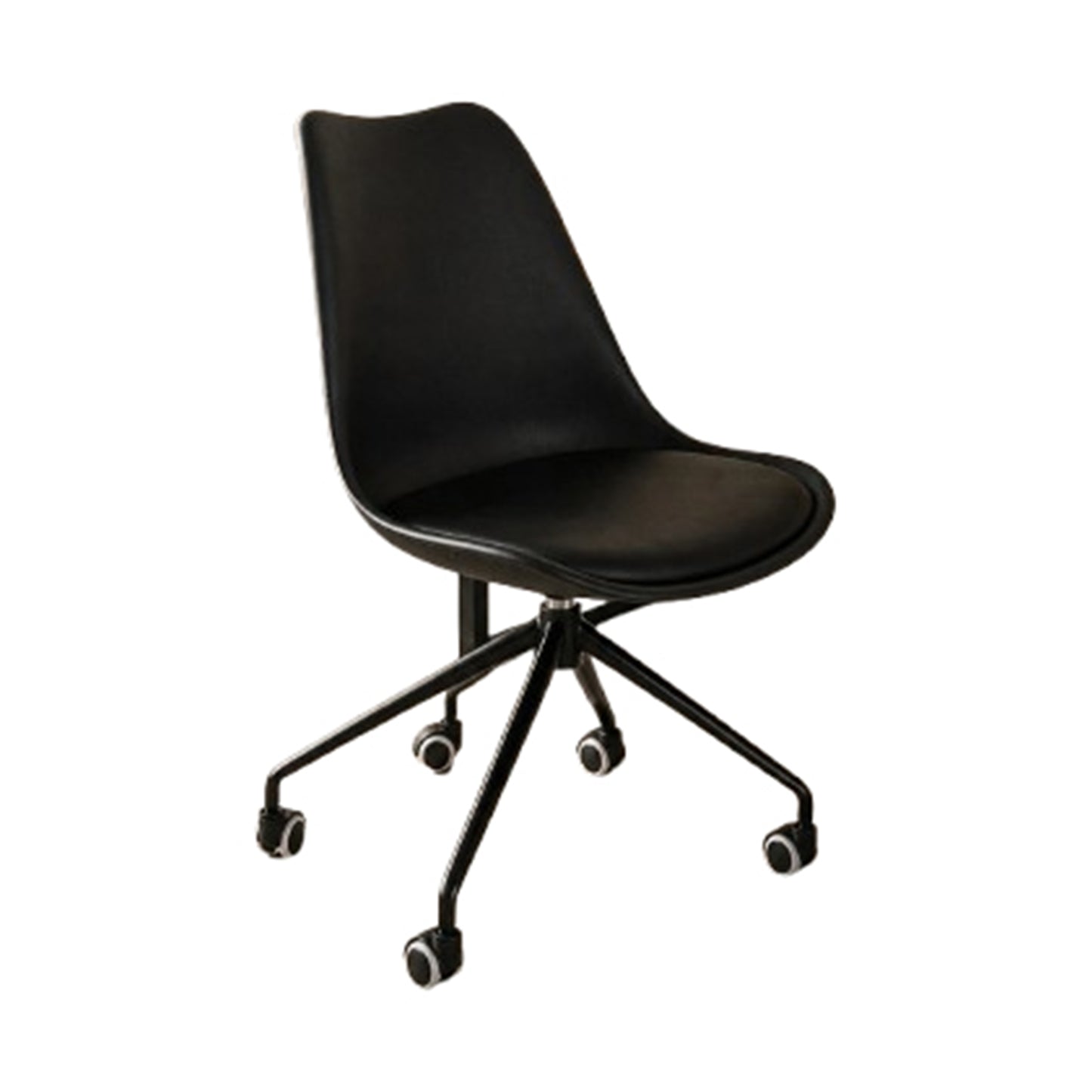 Aura Black Office Chair, Sleek And Supportive