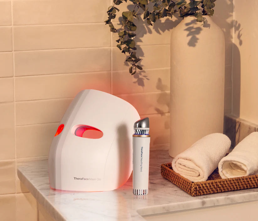 Anti-Aging Bundle: TheraFace Mask Glo + TheraFace Depuffing Wand THERABODY