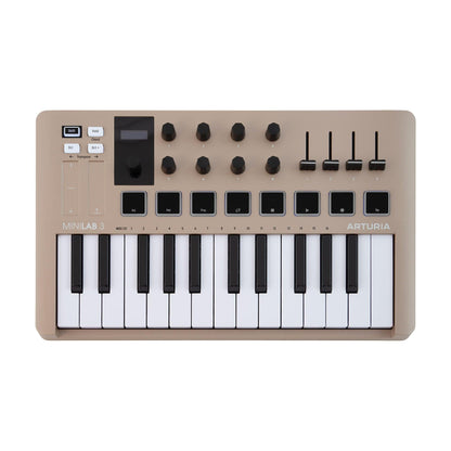 Arturia MiniLab 3 MIDI Keyboard, Champagne ARTURIA