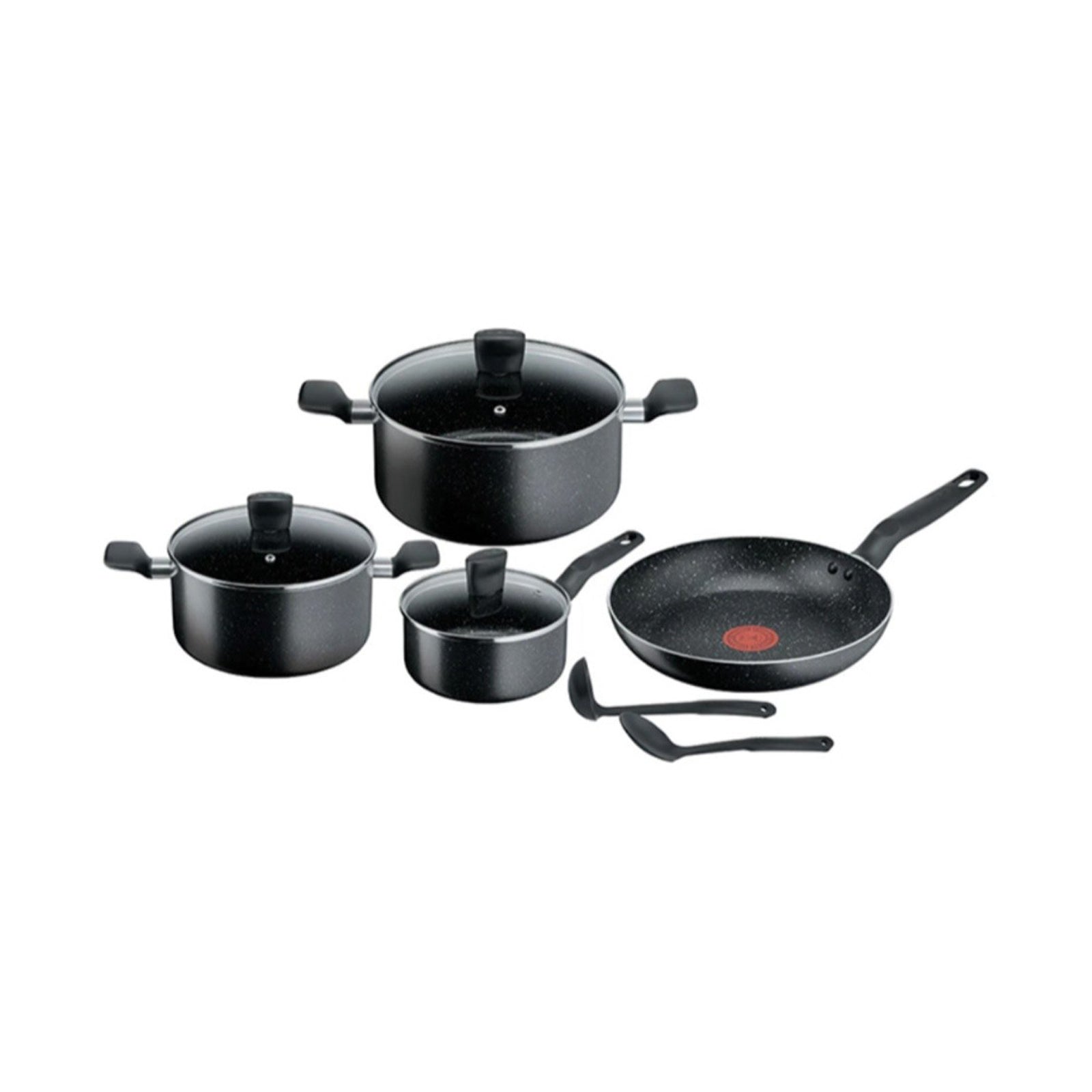 TEFAL SET 9PCES G6 SUPERCOOK DARK STONE