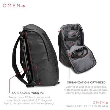 HP OMEN TRANSCEPTOR 15.6" BACKPACK