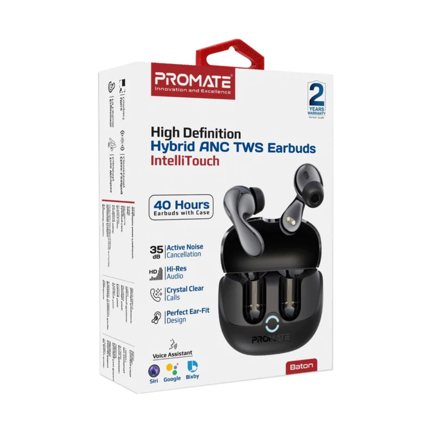 High-Definition Hybrid ANC TWS Earbuds with IntelliTouch