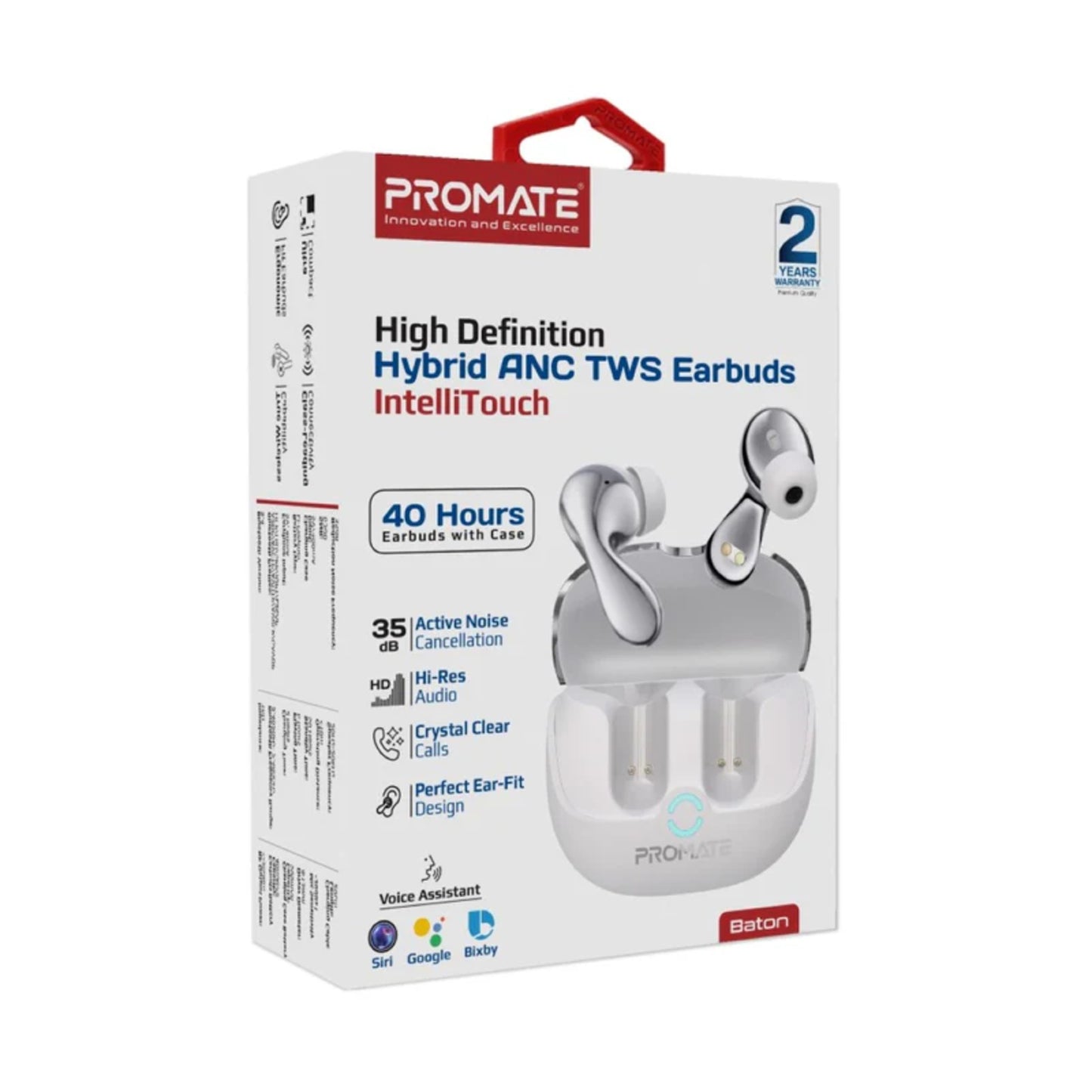 High-Definition Hybrid ANC TWS Earbuds with IntelliTouch