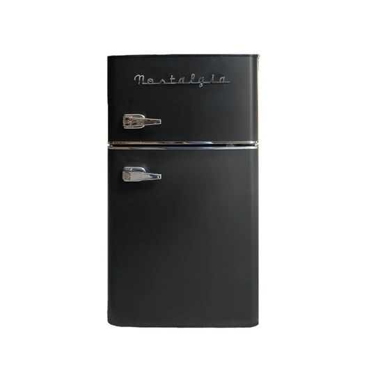 Nostalgia 5CFT Refrigerator 2Doors 90Lit Tiffany Black(NOS)