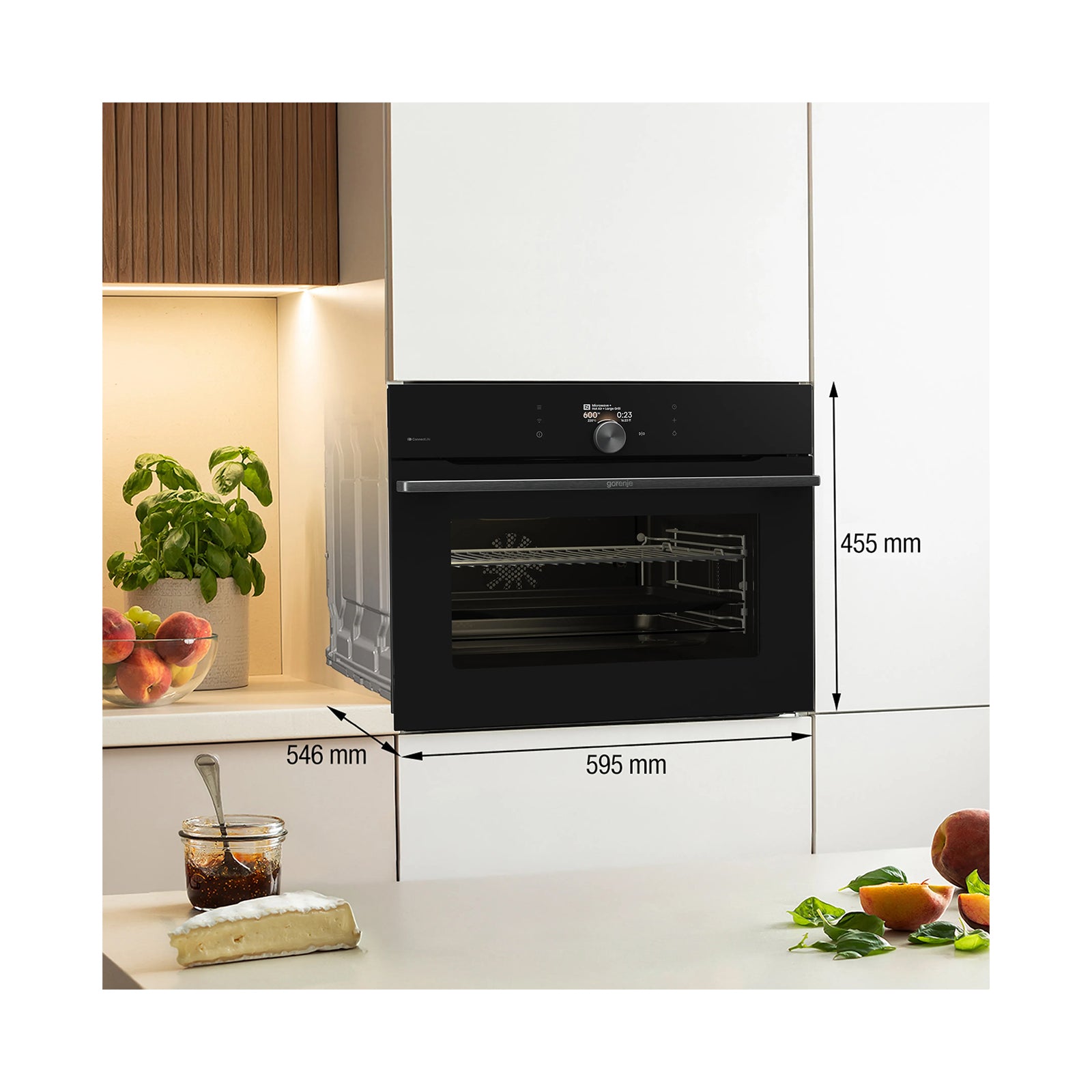 GORENJE Micro-Oven Built in 50 L Wifi AirFry+ Black