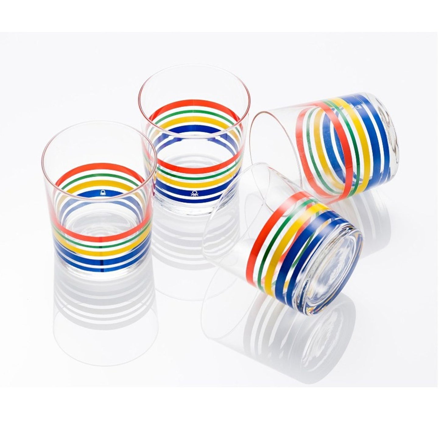 SET 4PC WATER TUMBLERS 0.33L GLASS