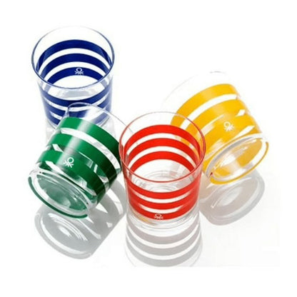 SET 4PC WATER TUMBLERS 0.33L GLASS