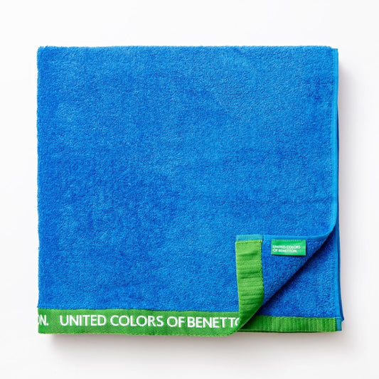 BEACH TOWEL 90X160CM 380GSM 100% VELOUR COTTON BLUE