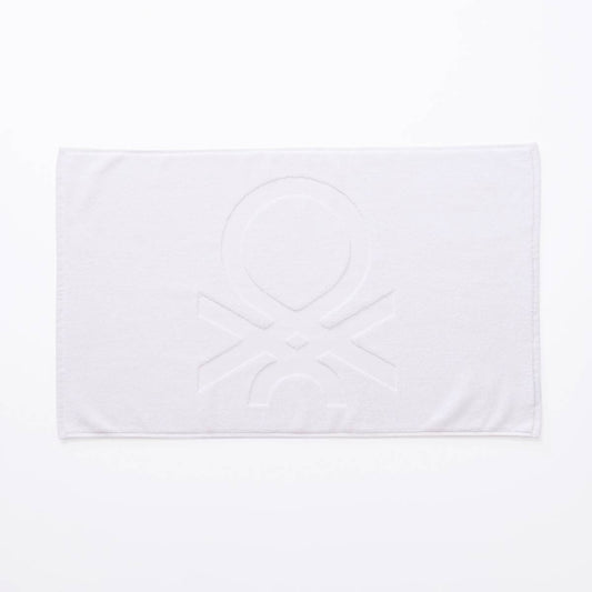 BATHMAT 50X80CM 1000GSM 100% COTTON EMBOSSED  WHITE