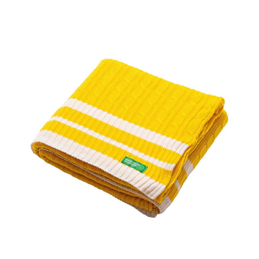 BLANKET 140X190CM YELLOW RAINBOW