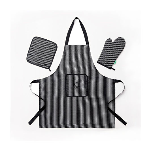 APRON 75X85CM 100% COTTON 190GSM B&W EDITION