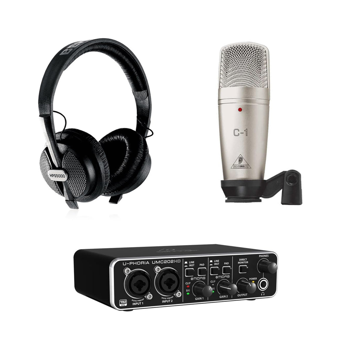 Behringer U-Phoria Studio Recording Pack
