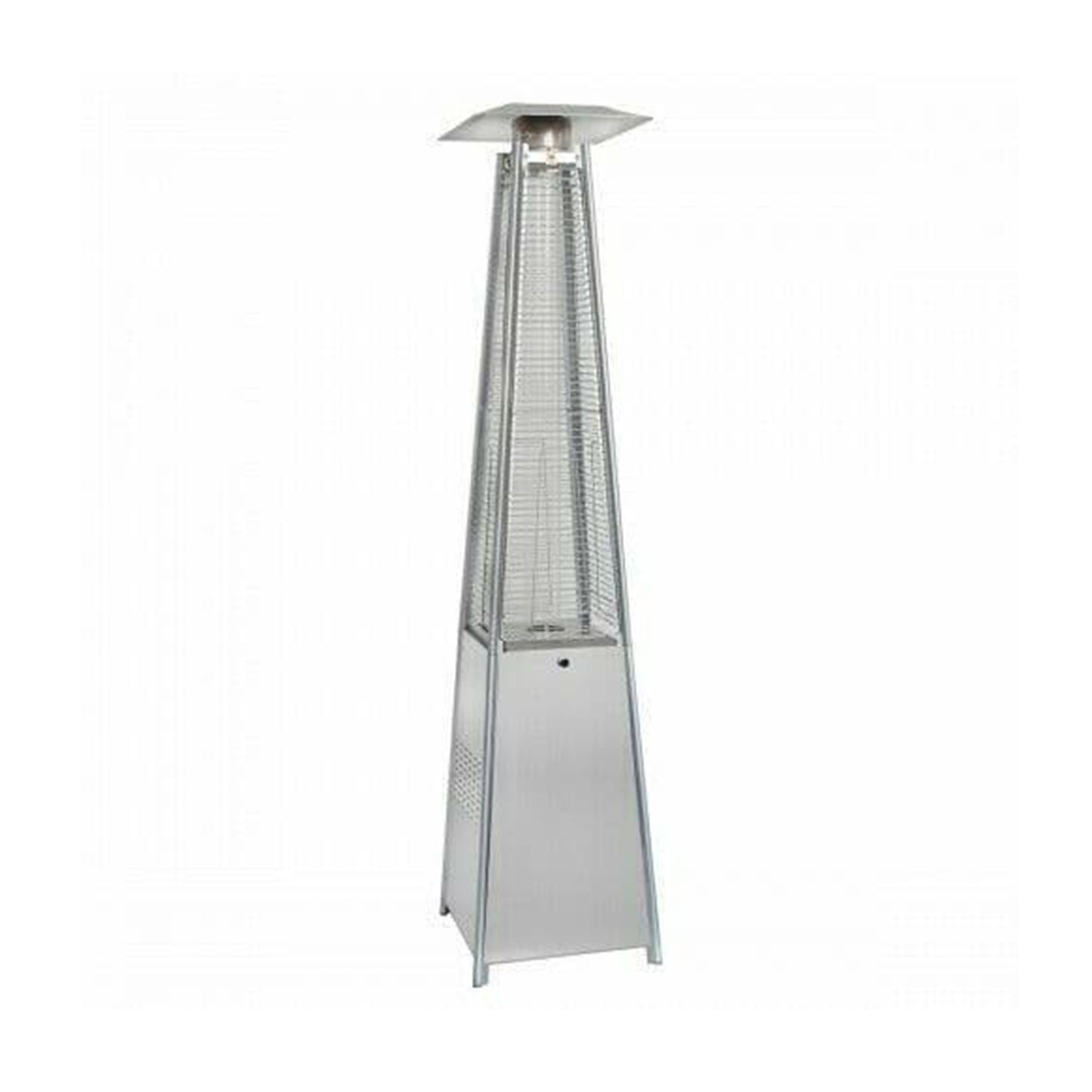 KRYPTO GLASS TUBE PATIO HEATER PYRAMID WITH LED