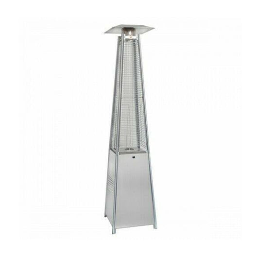 KRYPTO GLASS TUBE PATIO HEATER PYRAMID WITH LED