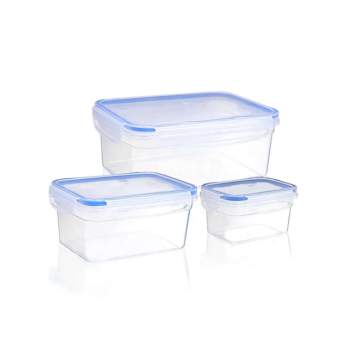 BG-656 TOUCH&LOCK RECTANGULAR STORAGE SET 3PCS BAGER