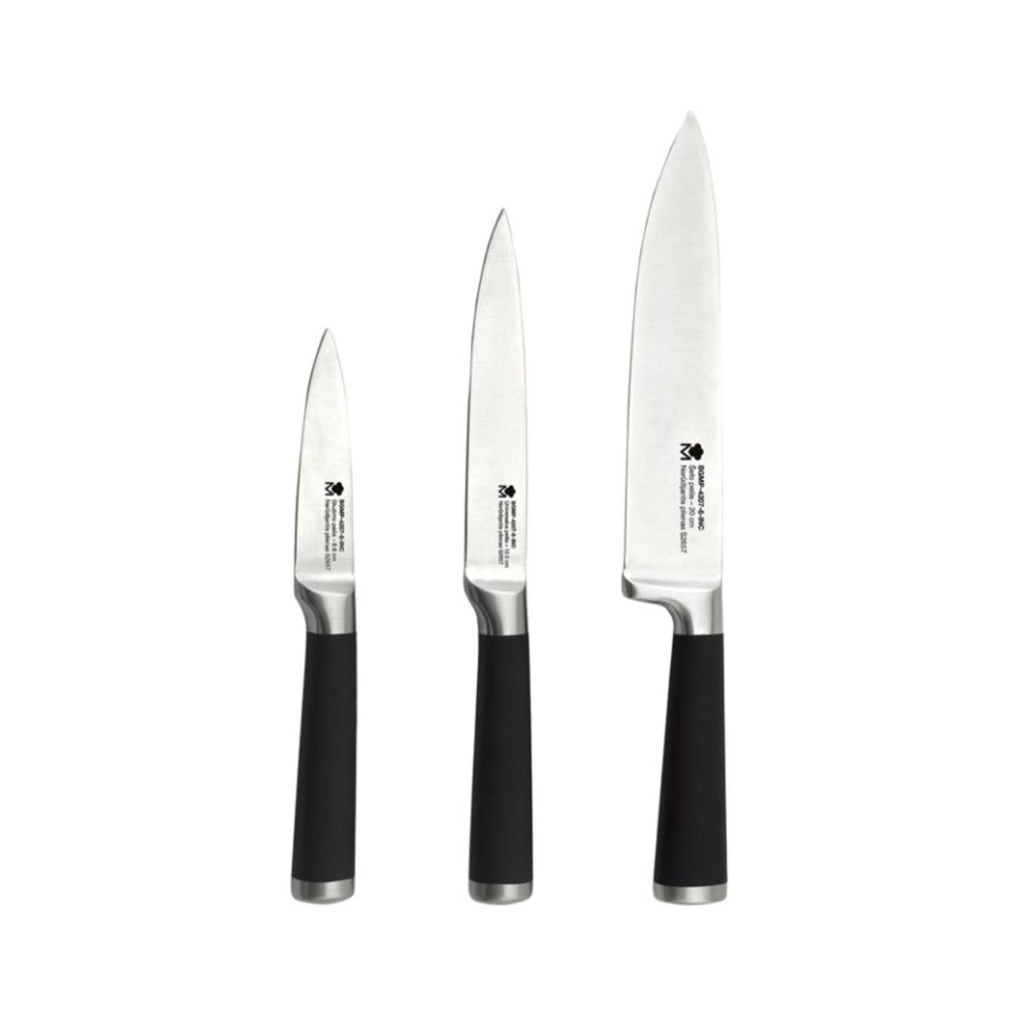 SET 3 KNIFES SS FOODIES MP