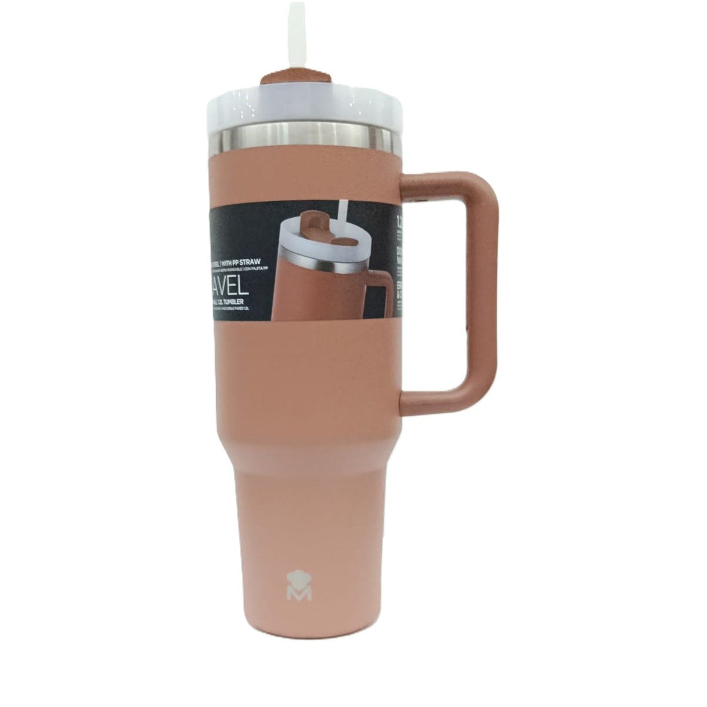 DOUBLE WALL TUMBLER STAINLESS STEEL 1.2L /Brown