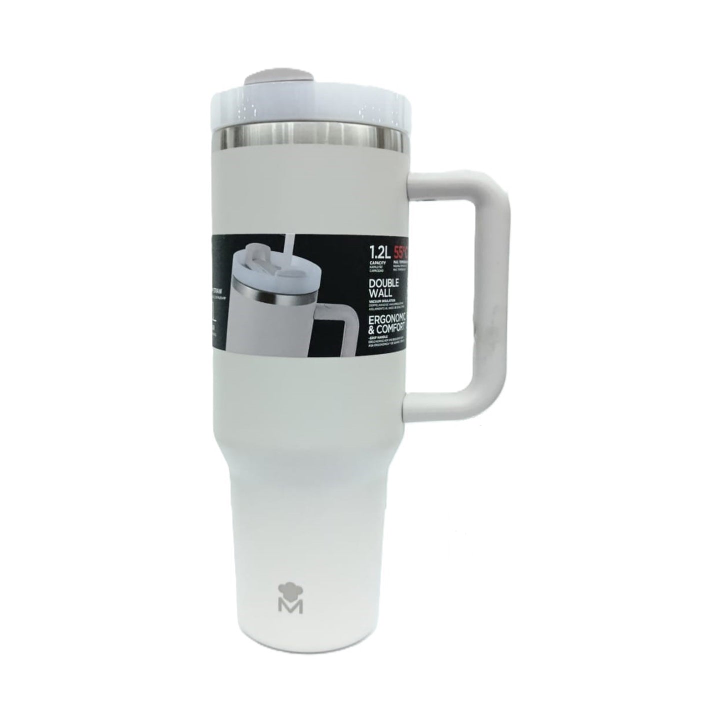 DOUBLE WALL TUMBLER STAINLESS STEEL 1.2L /Grey