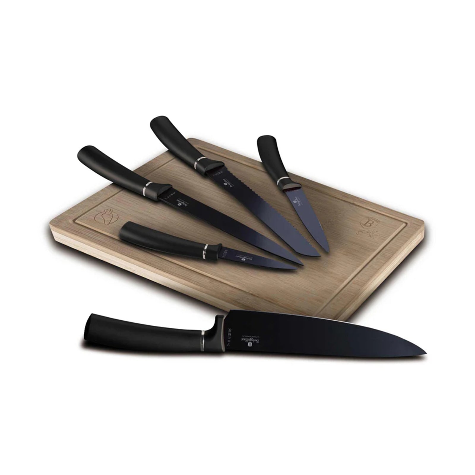 Berlinger 6 pcs knife set Matte Black