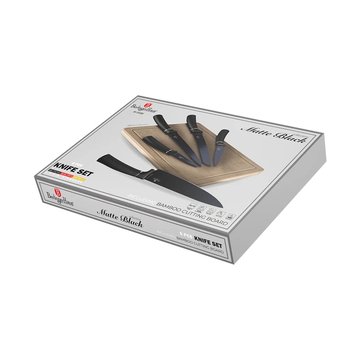 Berlinger 6 pcs knife set with bamboo cutting board BERLINGER HAUS