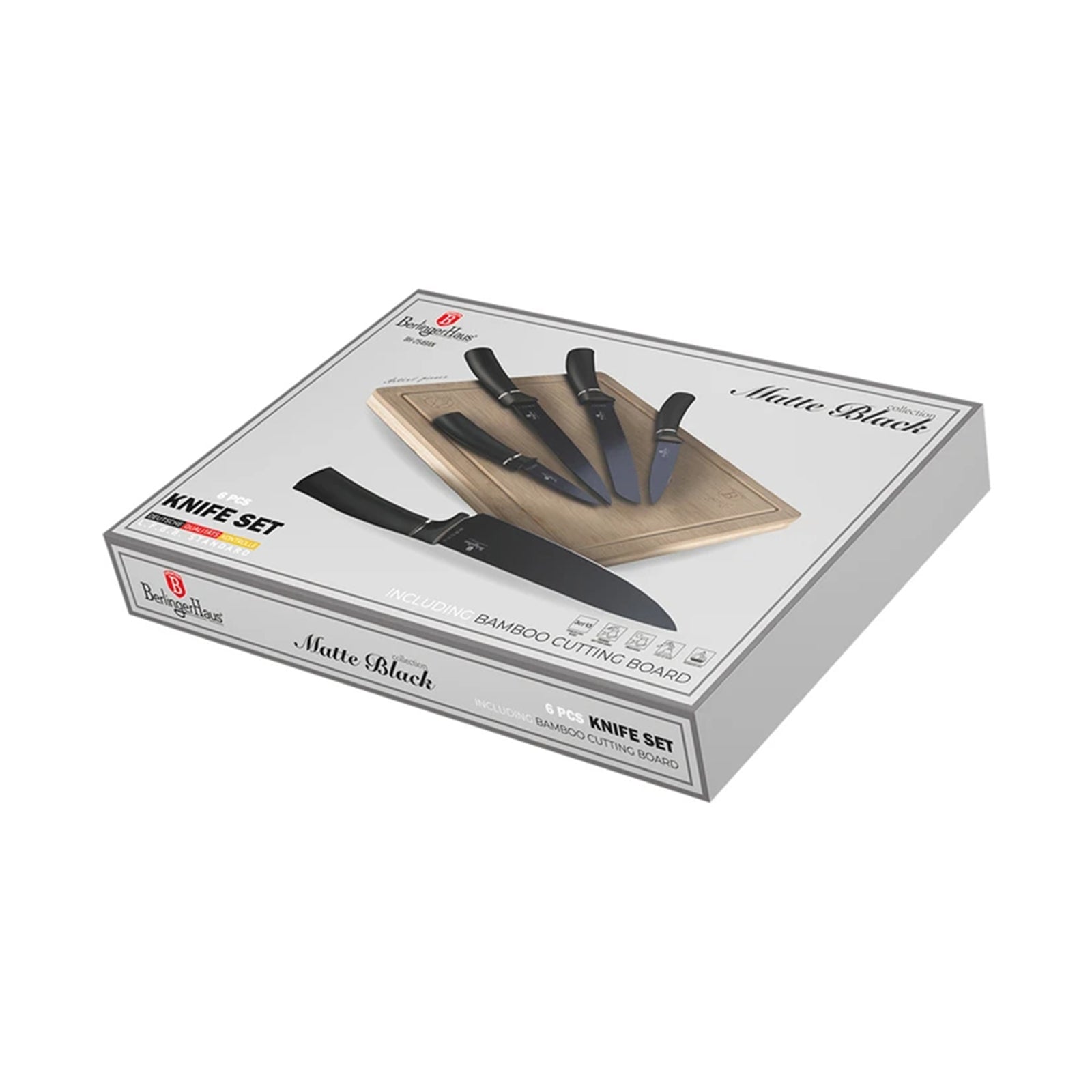 Berlinger 6 pcs knife set Matte Black