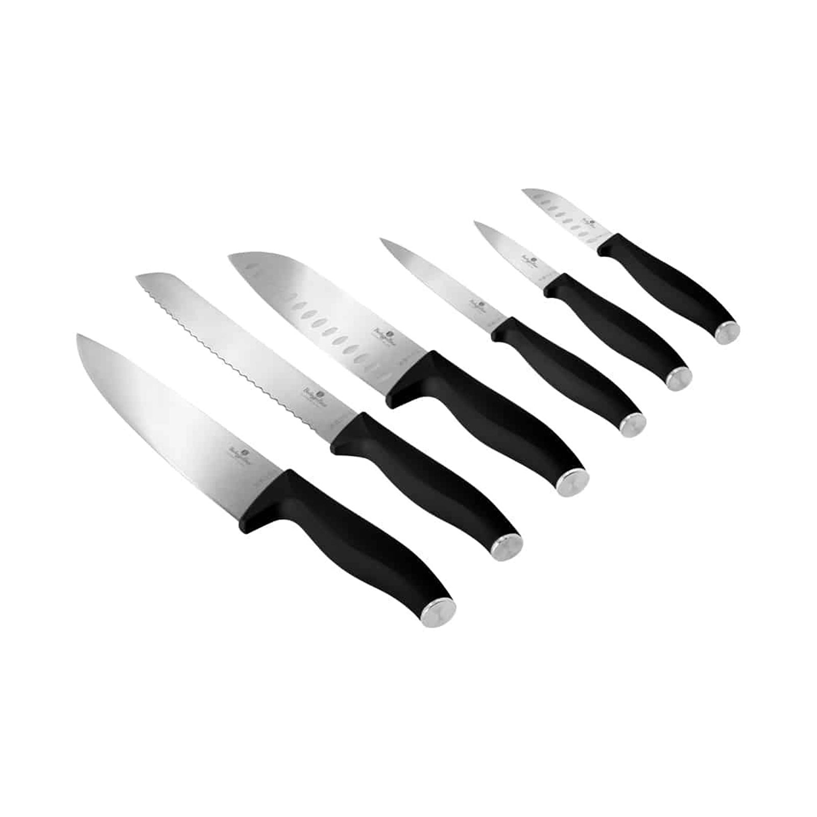 Berlinger 6 pcs knife set, Black Matte