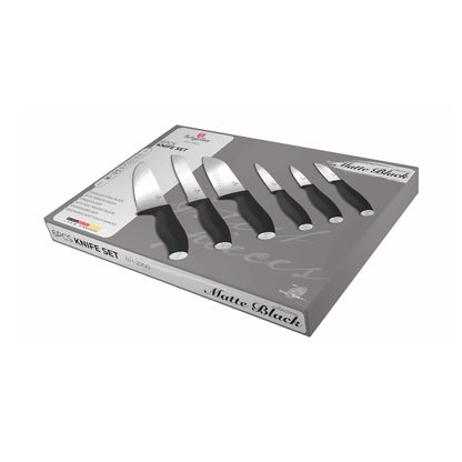 Berlinger 6 pcs knife set,Black Silver Collection BERLINGER HAUS