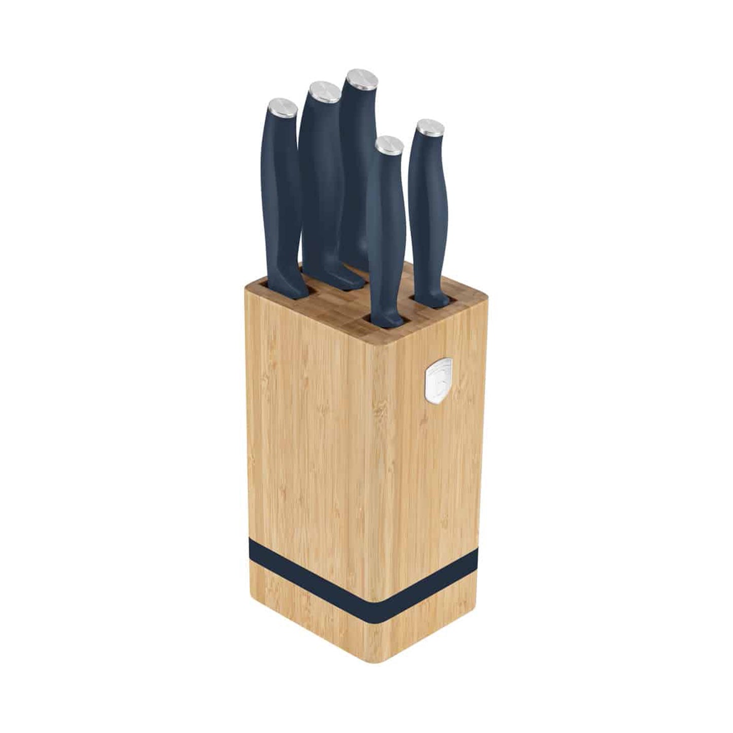 Berlinger 6 pcs knife set with BAMBOO stand, Deep Sea BERLINGER HAUS