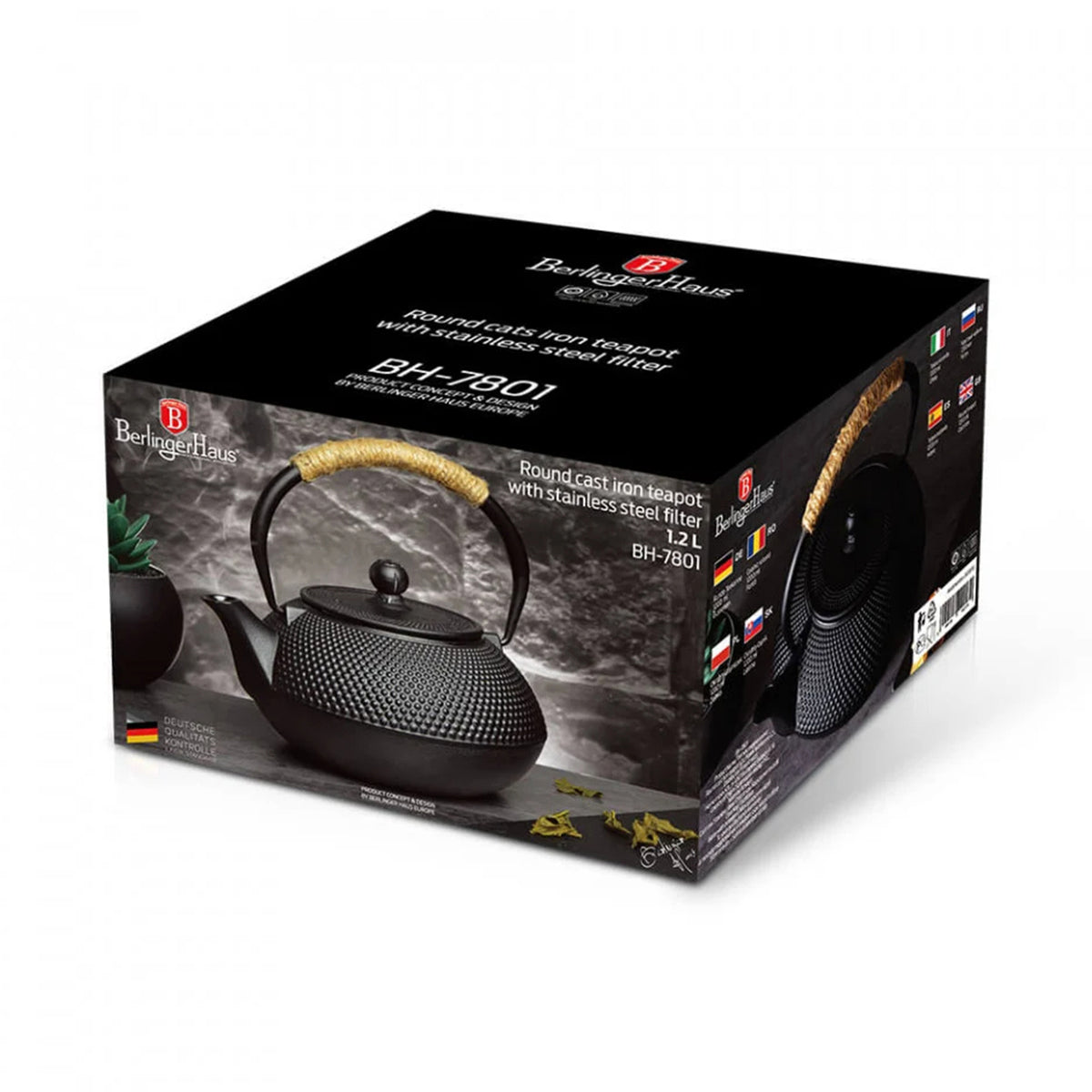 Berlinger Cast Iron teapot, 1.2L, Matte Black