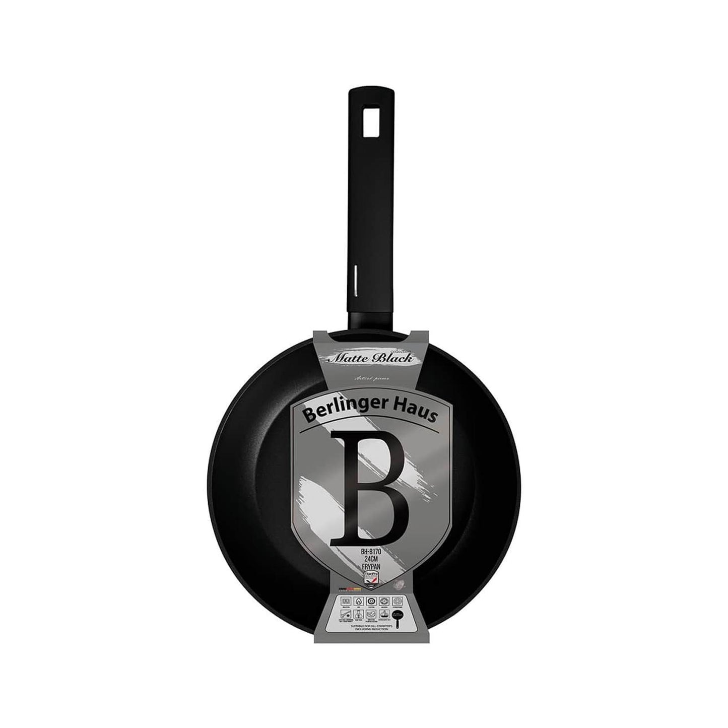 Berlinger Haus Matte Black, Frypan, 24 cm BERLINGER HAUS
