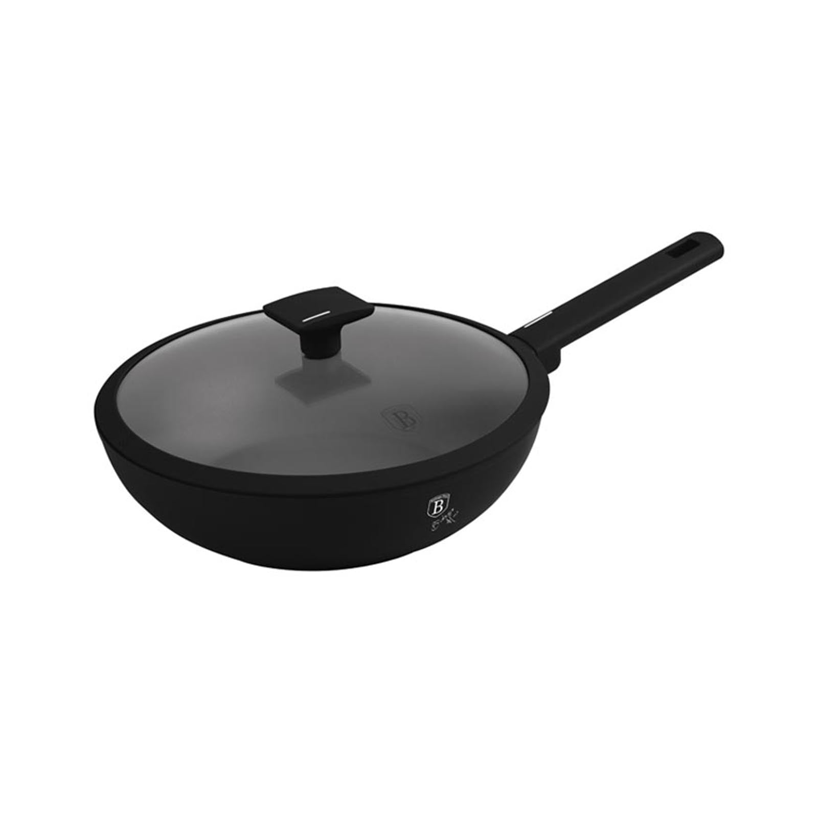 Berlinger Haus Casserole with Lid,Matte Black 24 cm