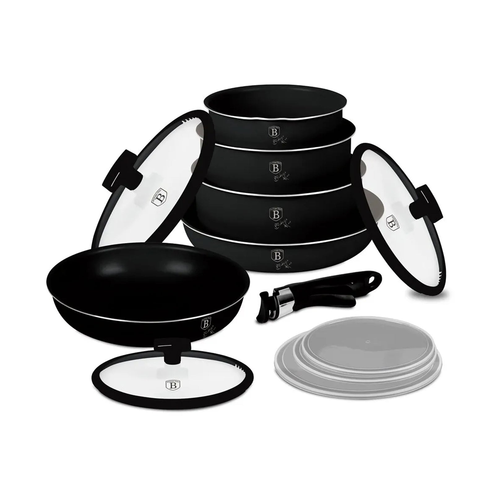Berlinger Haus 12 pcs Cookware Set Matte Black
