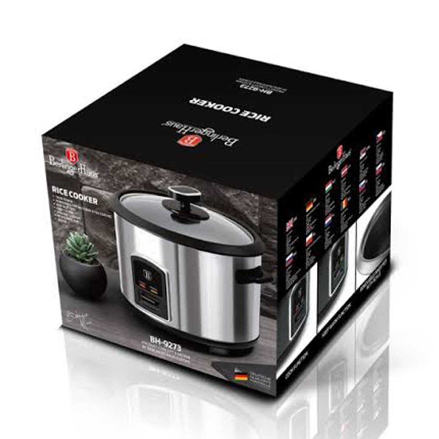 Berlinger Rice cooker, Black Silver Collection 700W BERLINGER HAUS