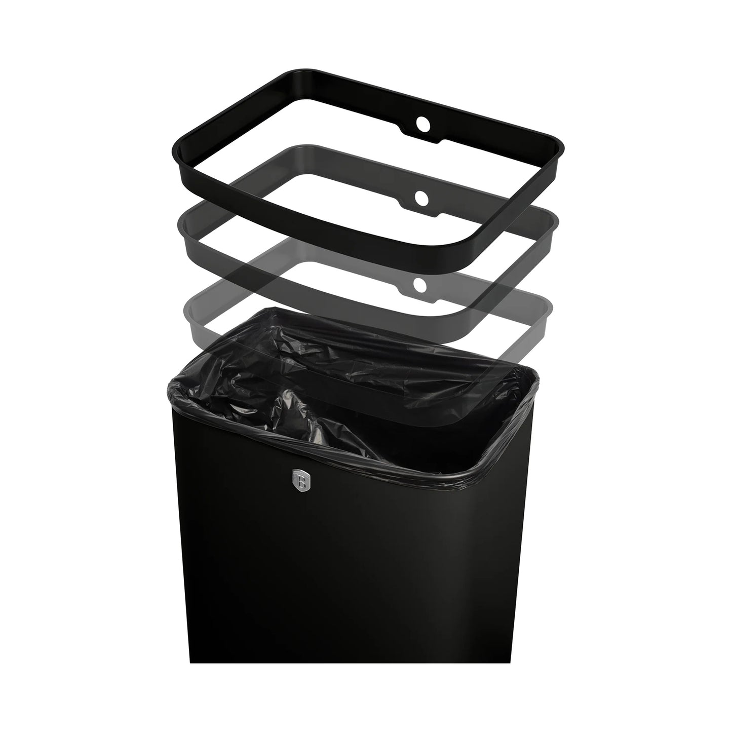 Berlinger Haus Sensor Bin, 60L Matt Black BERLINGER HAUS