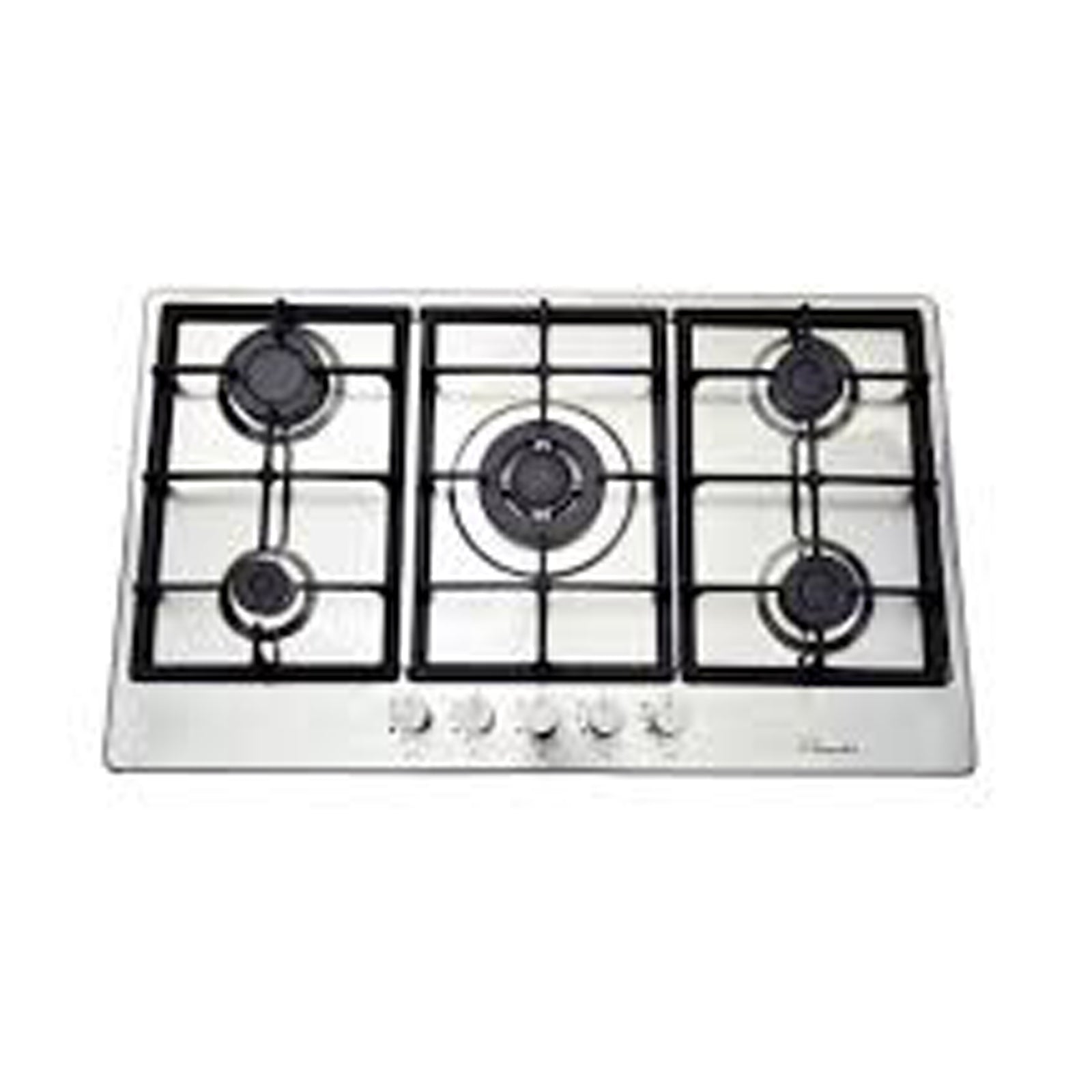 SUPER CHEF Hob 90Cm 5 Gas Burners Cast Iron Inox