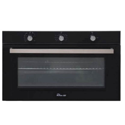 SUPER CHEF Oven 90Cm Gas Gas Full Glass Black